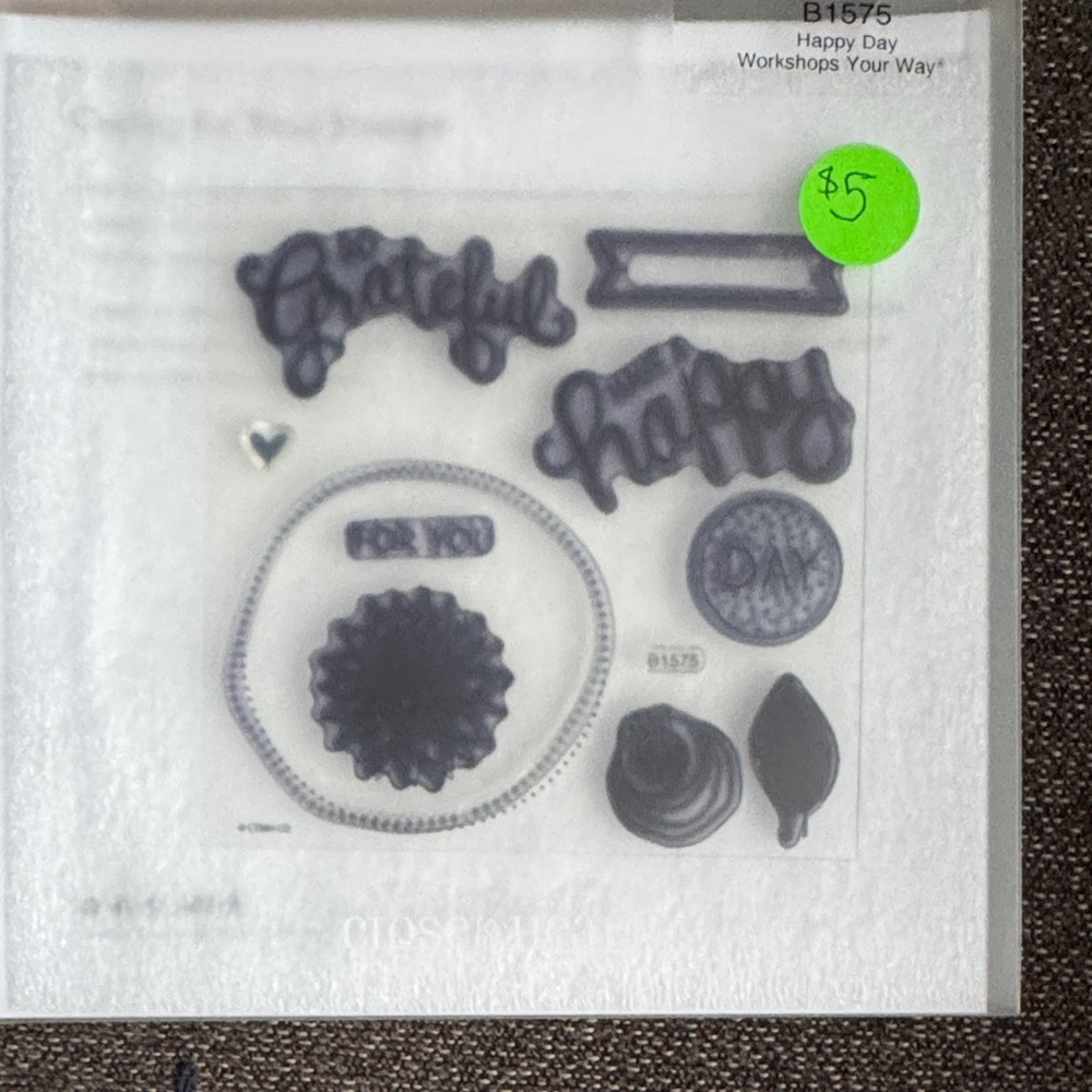 Happy Day Home Design Stamps - Black